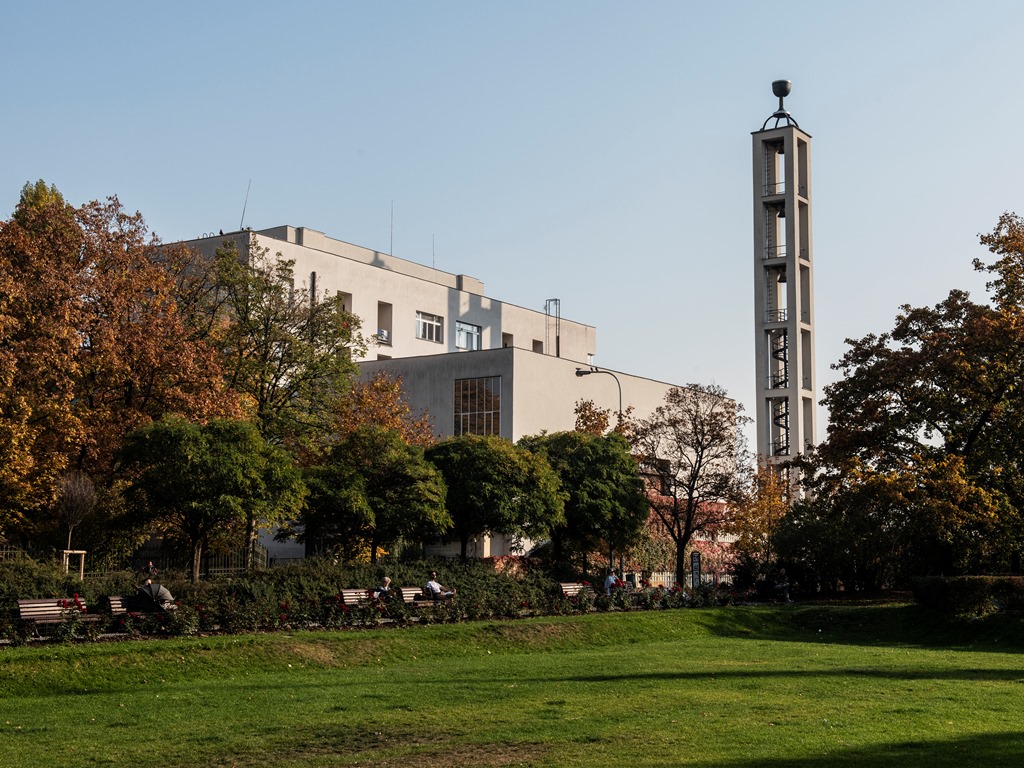 Husův sbor v&nbsp;Praze na Vinohradech, 2019, foto Karel Cudlín