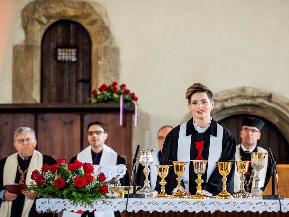 Farářka Církve československé husitské Martina Viktorie Kopecká