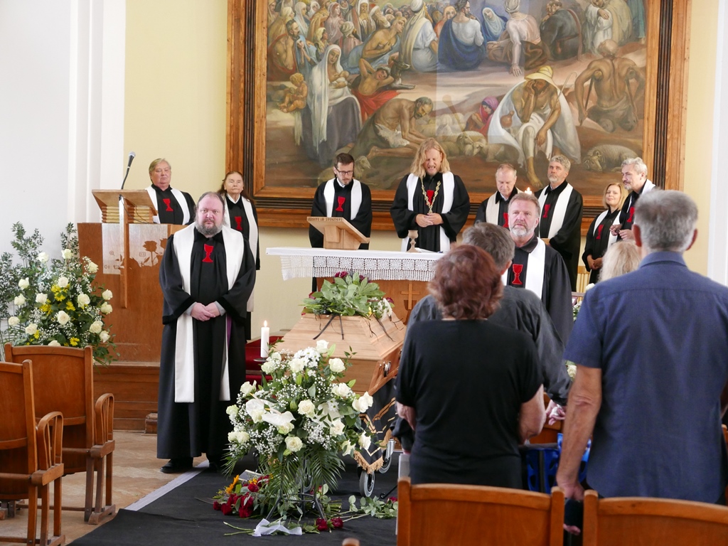 Z posledního rozloučení s kazatelem Zdeňkem Martišem