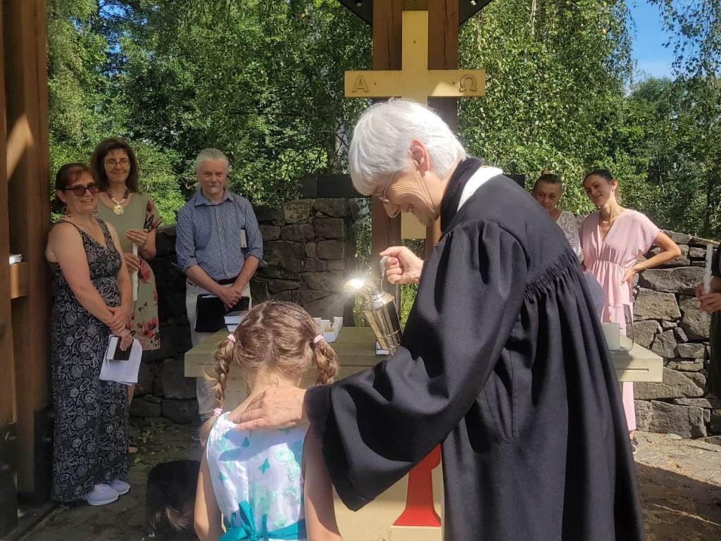 Trojí křest ve Škodějově