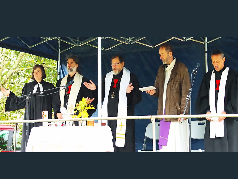 Bohoslužba smíření u Žižkovy mohyly v Přibyslavi