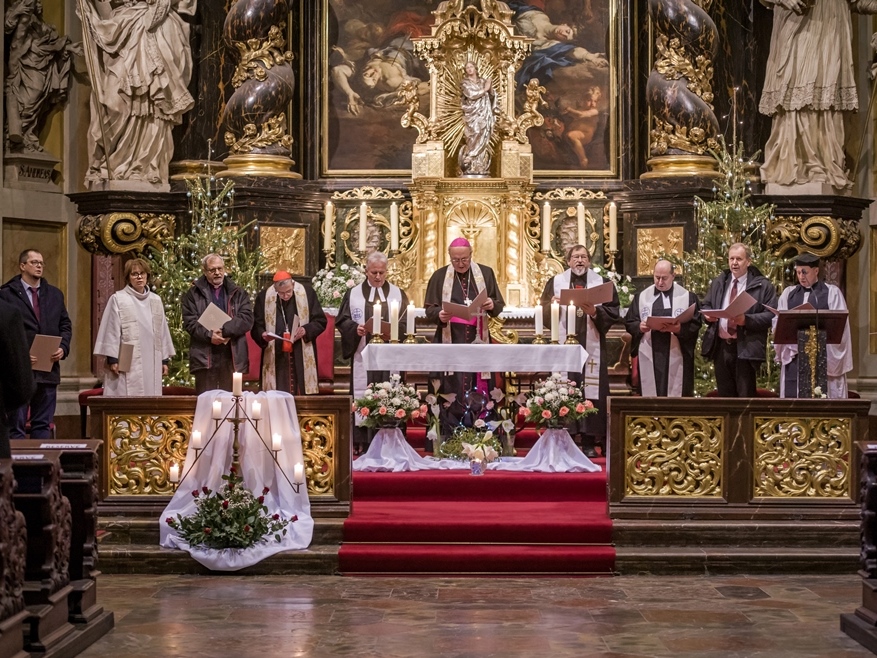 Ekumenická bohoslužba v kostele sv. Voršily v Praze